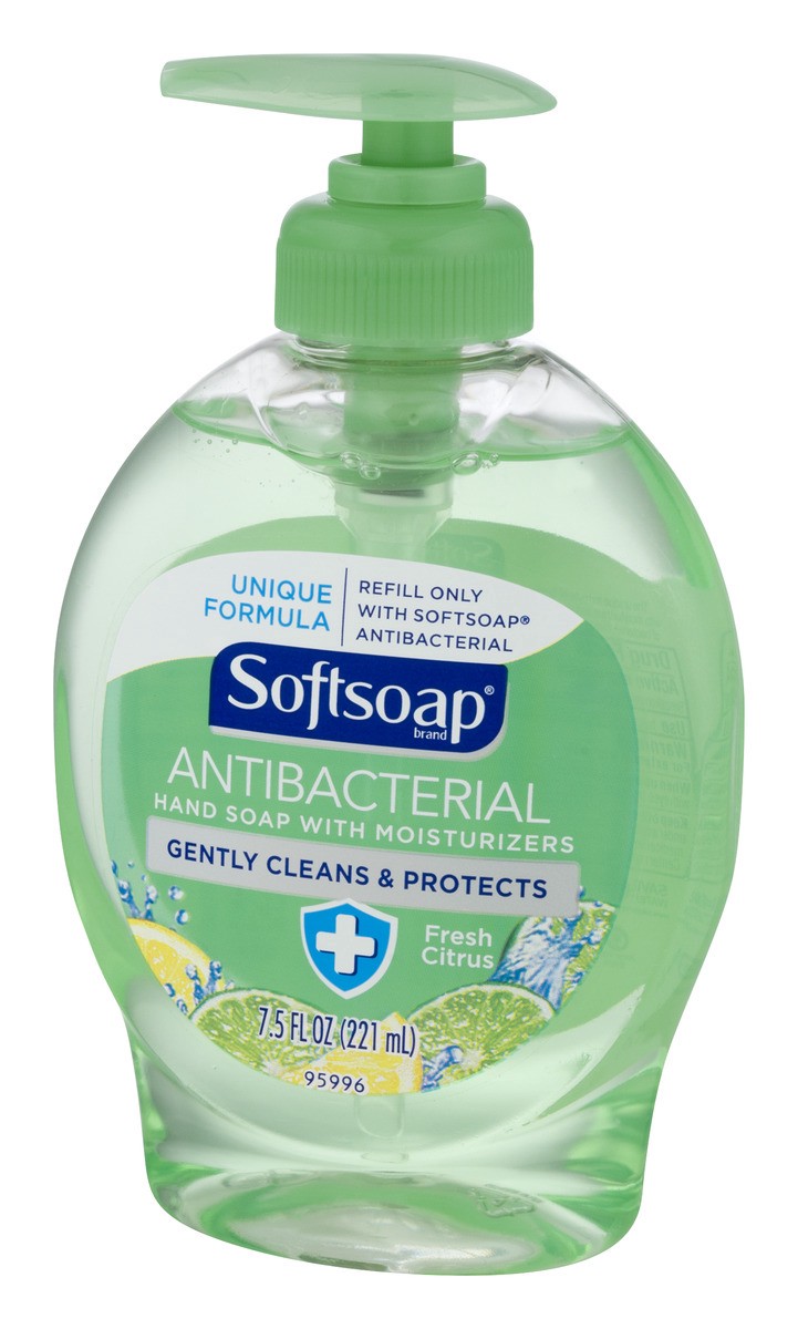 slide 4 of 9, Softsoap Antibacterial Hand Soap With Moisturizers - Fresh Citrus, 7.5 fl oz