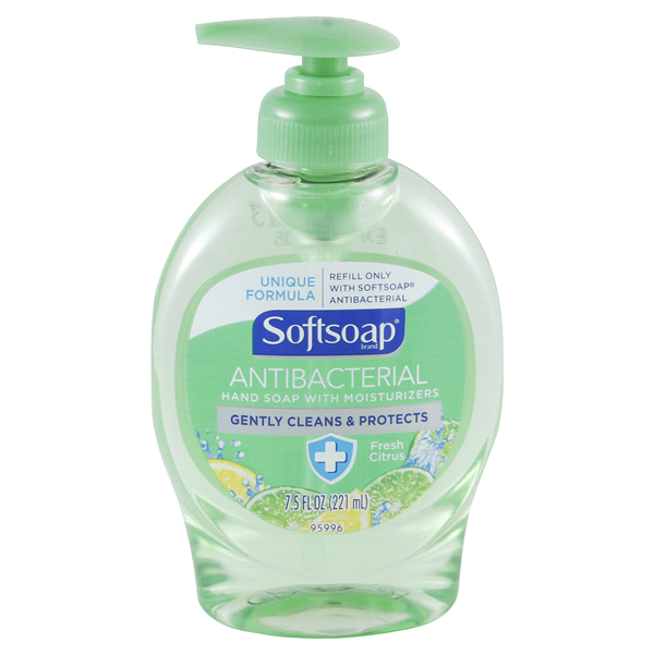 slide 1 of 9, Softsoap Antibacterial Hand Soap With Moisturizers - Fresh Citrus, 7.5 fl oz