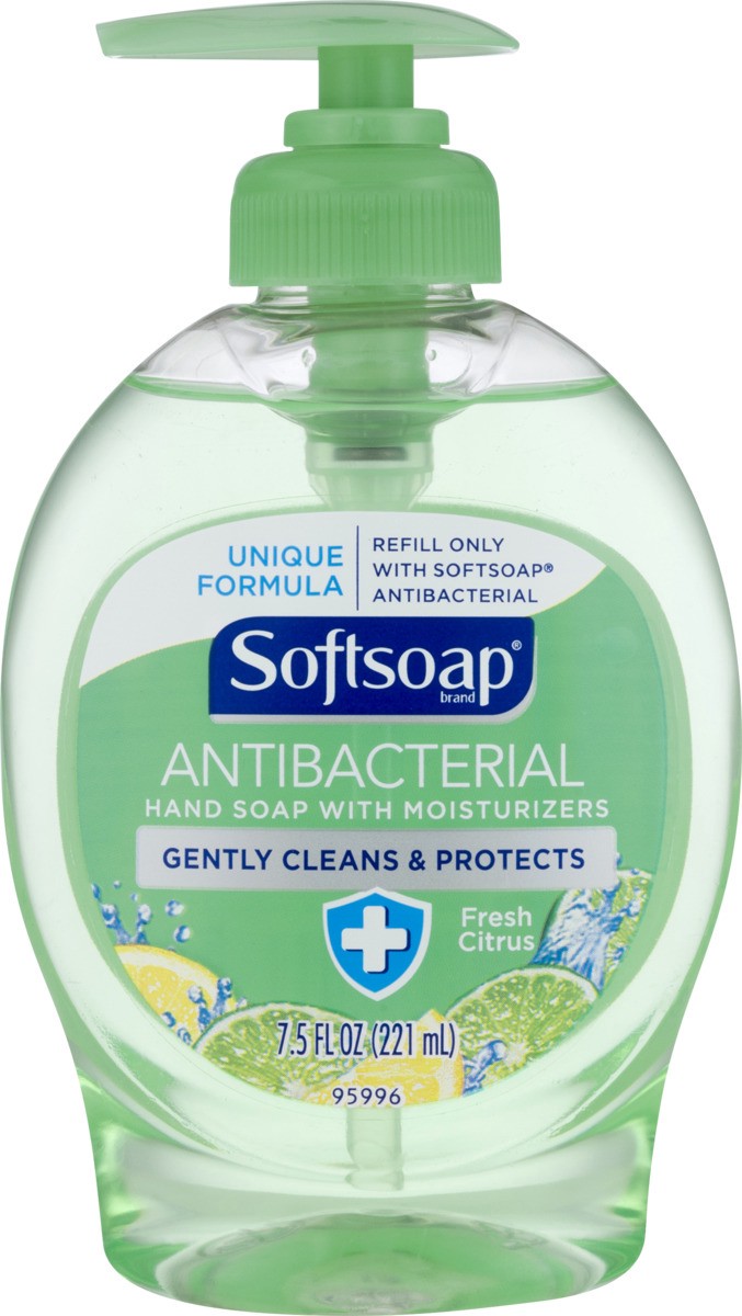 slide 8 of 9, Softsoap Antibacterial Hand Soap With Moisturizers - Fresh Citrus, 7.5 fl oz