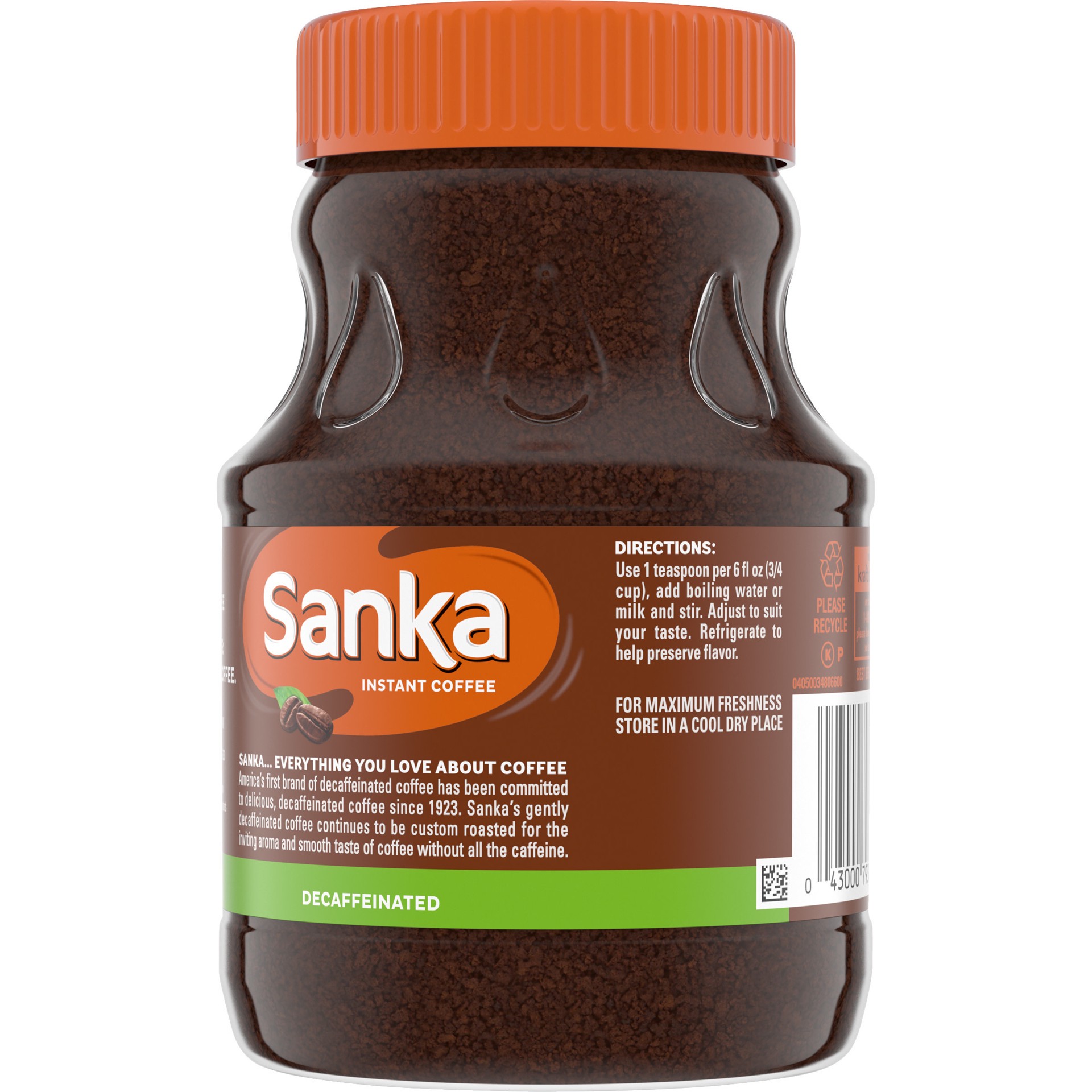 slide 4 of 4, Sanka Decaf Instant Coffee, 8 oz Jar, 8 oz