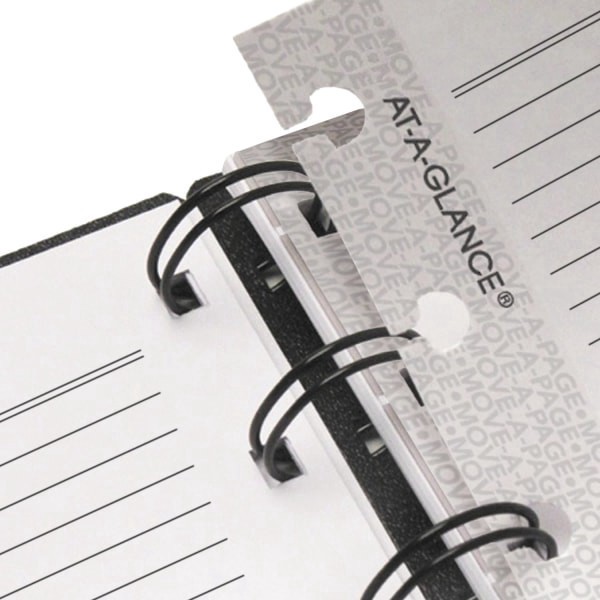 slide 2 of 8, 2024-2025 At-A-Glance Move-A-Page Academic Weekly/Monthly Appointment Book Planner, 9"" X 11"", Black, July To August, 70957E05, 1 ct