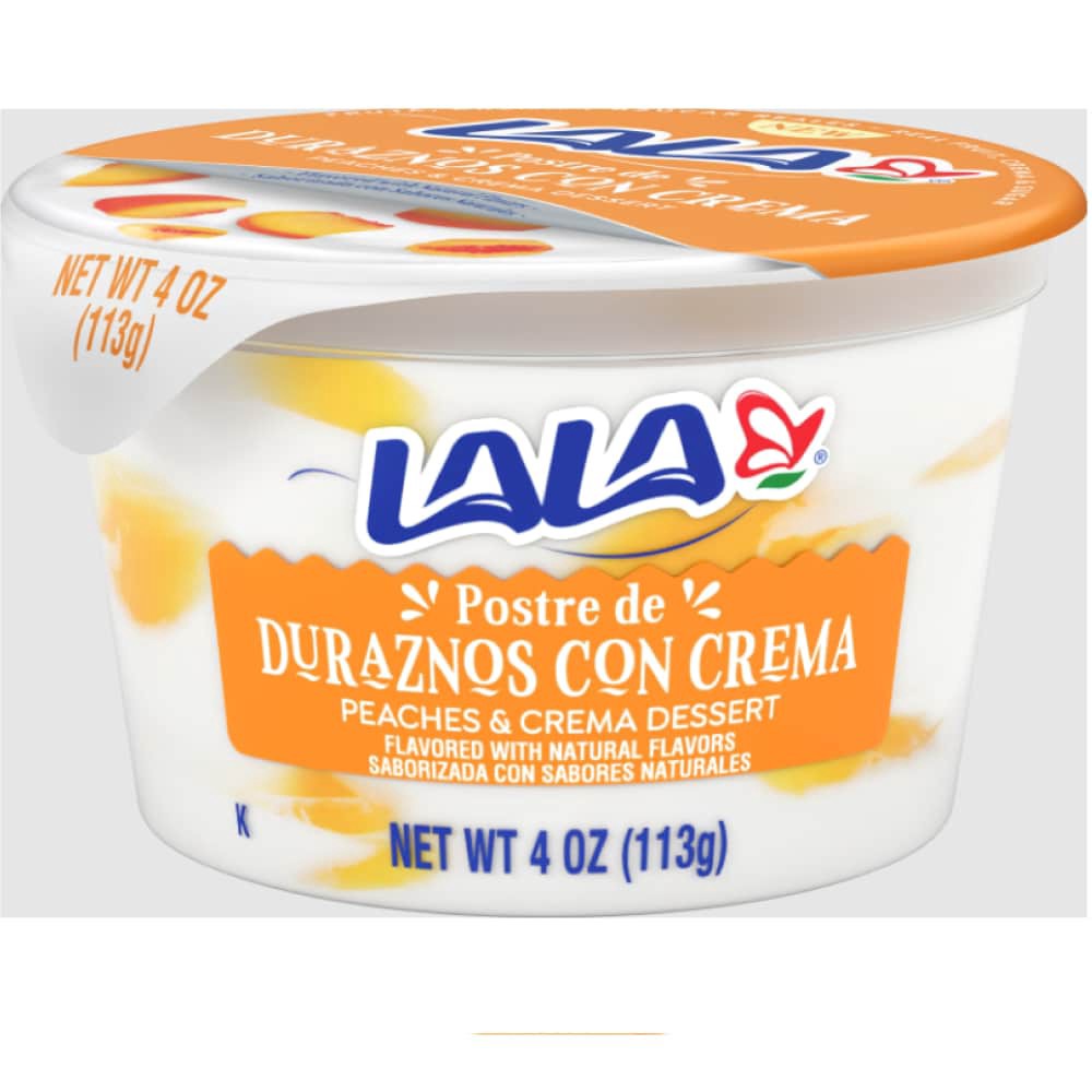 slide 1 of 1, LALA Postre Duraz Con Crema, 4 oz