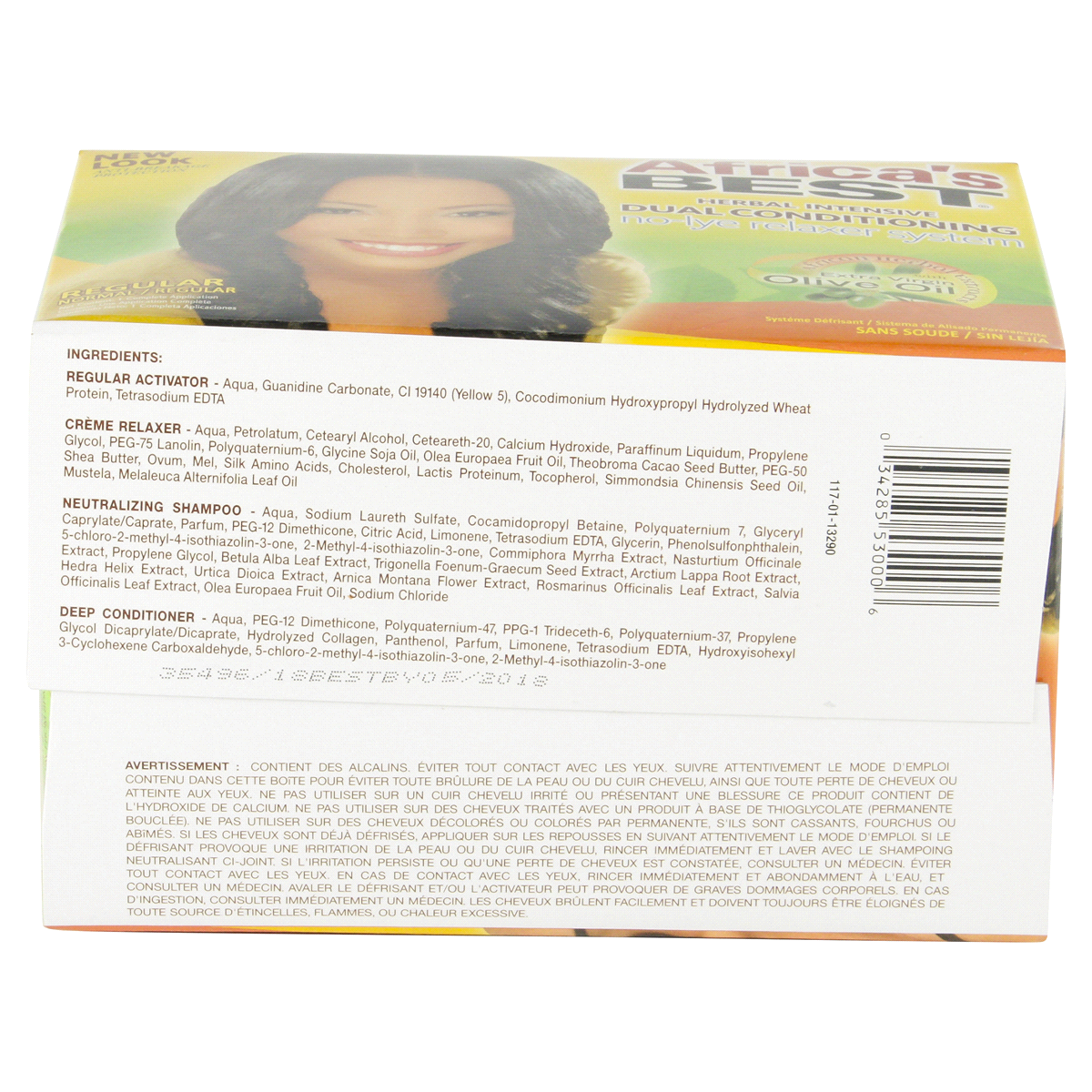 slide 2 of 6, Africa's Best Relaxer System No Lye Dual Conditioning, 1 kit