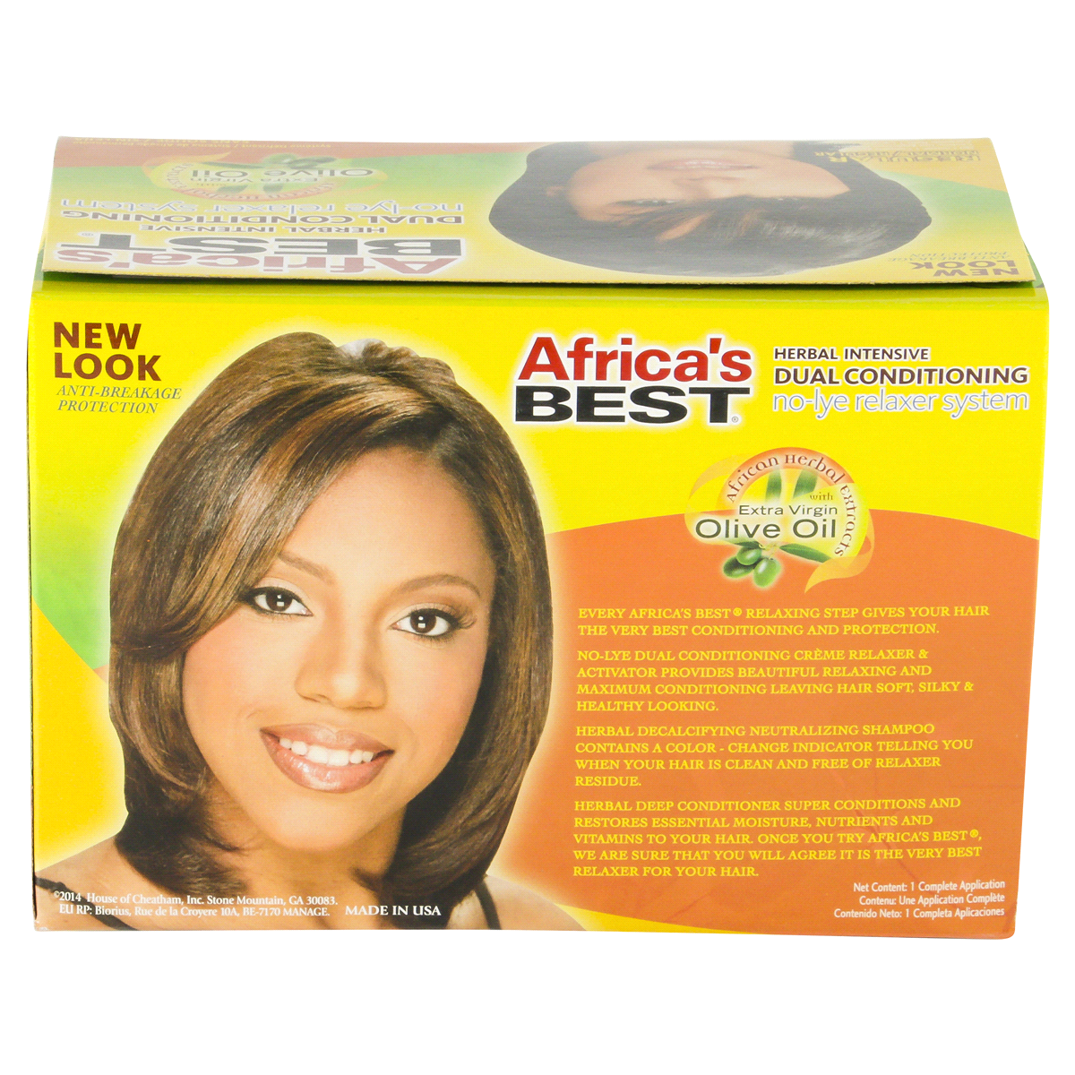 slide 4 of 6, Africa's Best Relaxer System No Lye Dual Conditioning, 1 kit