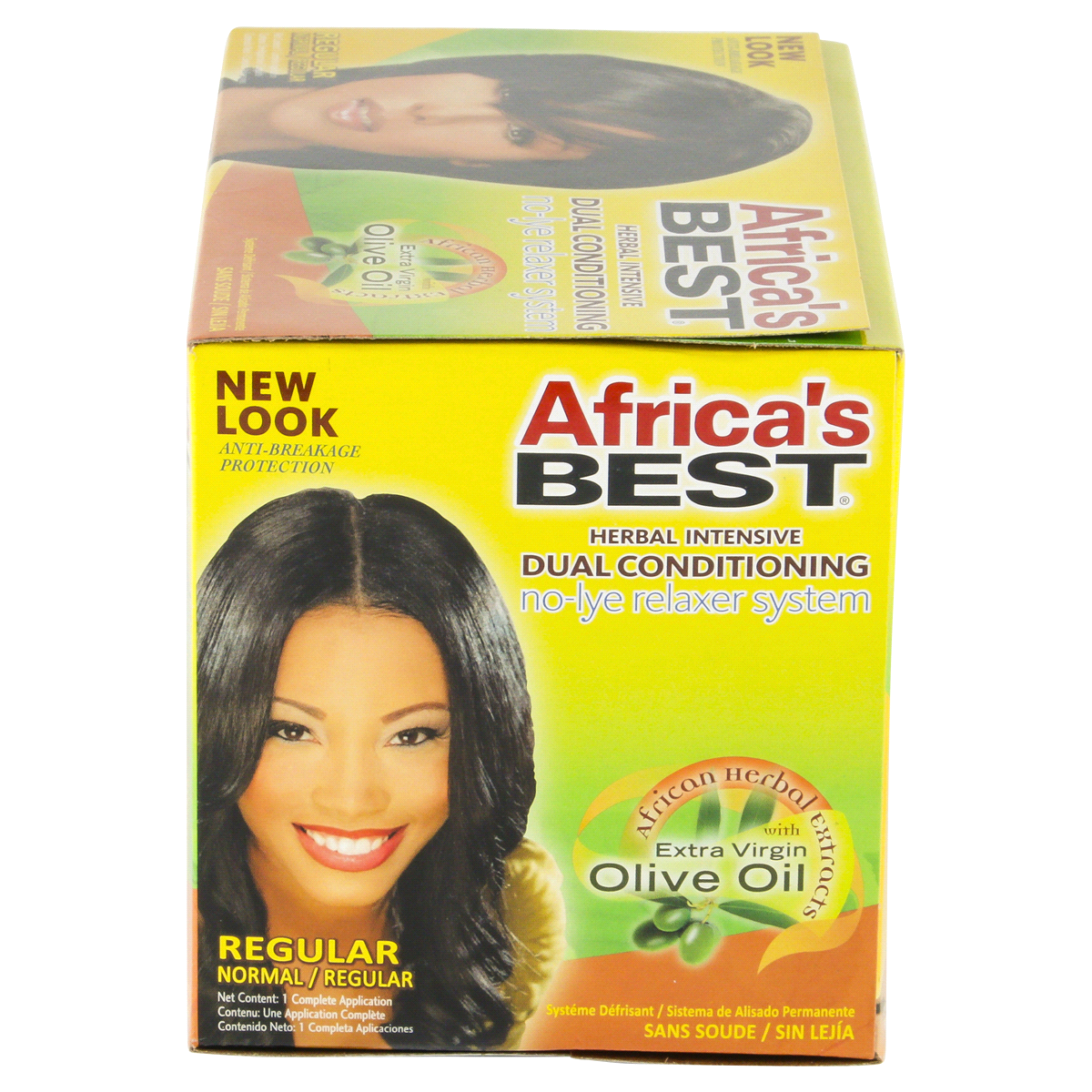 slide 6 of 6, Africa's Best Relaxer System No Lye Dual Conditioning, 1 kit
