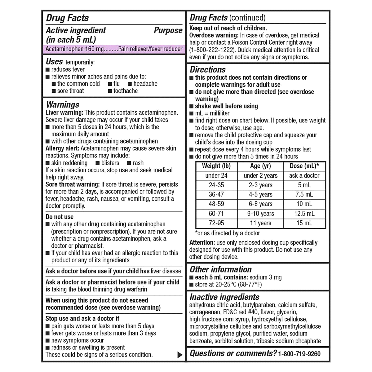 slide 21 of 29, Meijer Children's Pain & Fever Oral Suspension, Cherry, 160mg, 4 oz