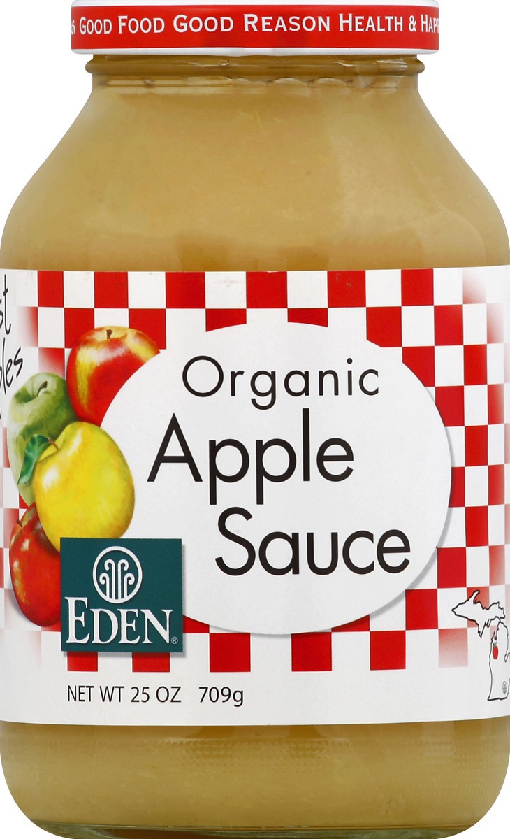 slide 1 of 1, Eden Foods Applesauce Just Apple Org, 25 oz