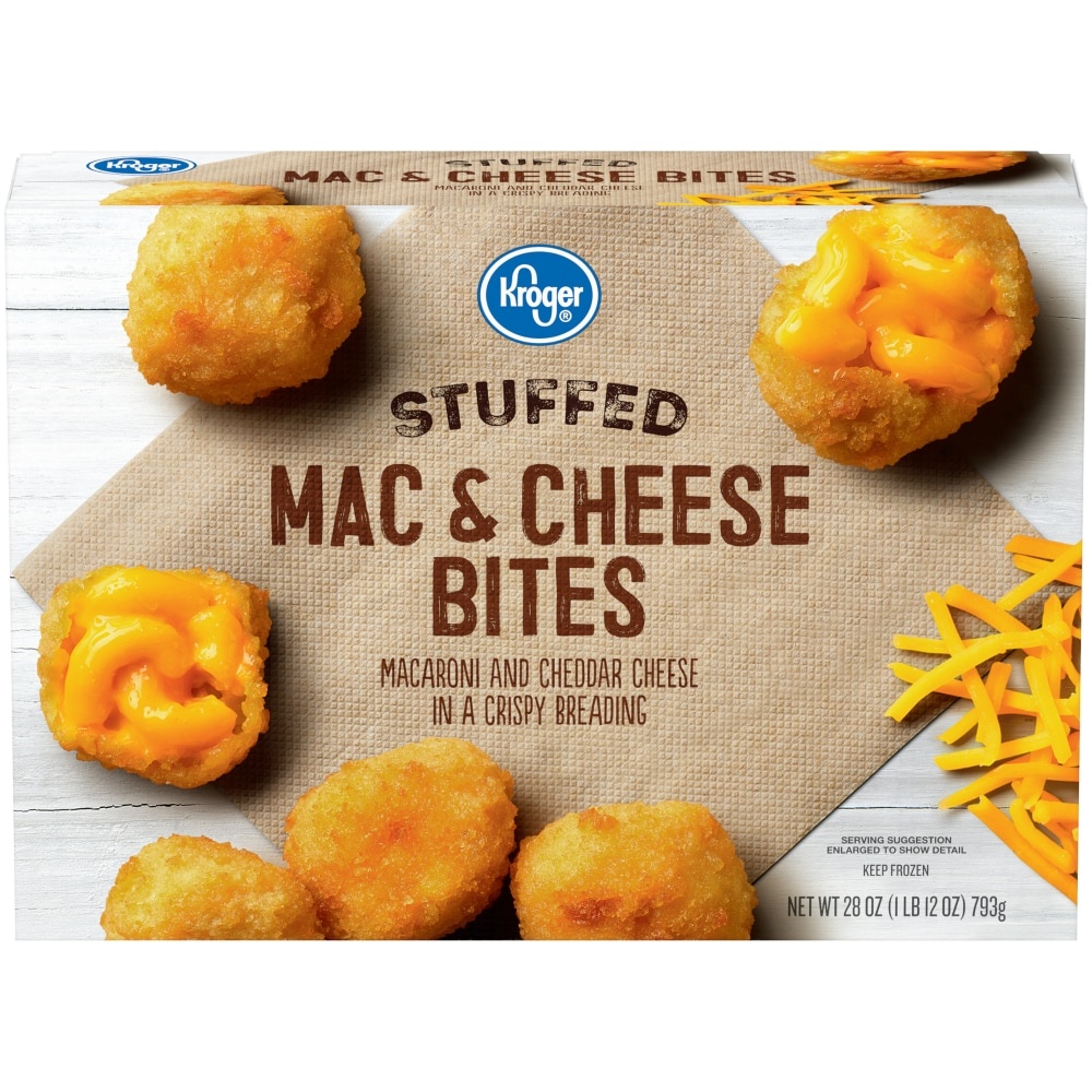 slide 1 of 1, Kroger Stuffed Mac & Cheese Bites, 28 oz
