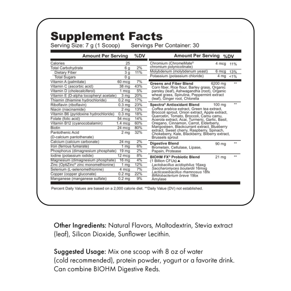 slide 8 of 13, BIOHM Essentials Digestive Reds, Daily Digestive Support, Red Berry Flavor, 1 ct