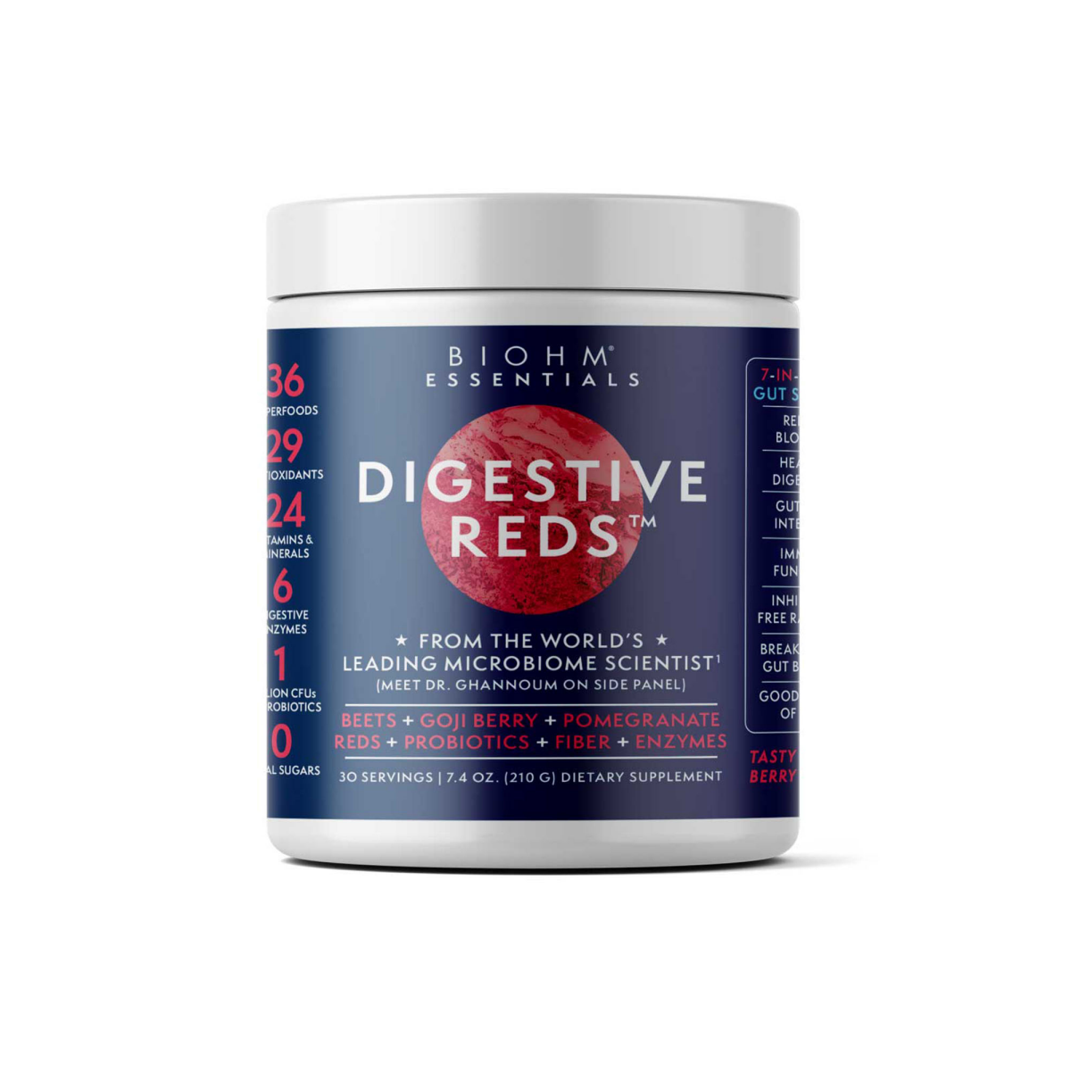 slide 1 of 13, BIOHM Essentials Digestive Reds, Daily Digestive Support, Red Berry Flavor, 1 ct