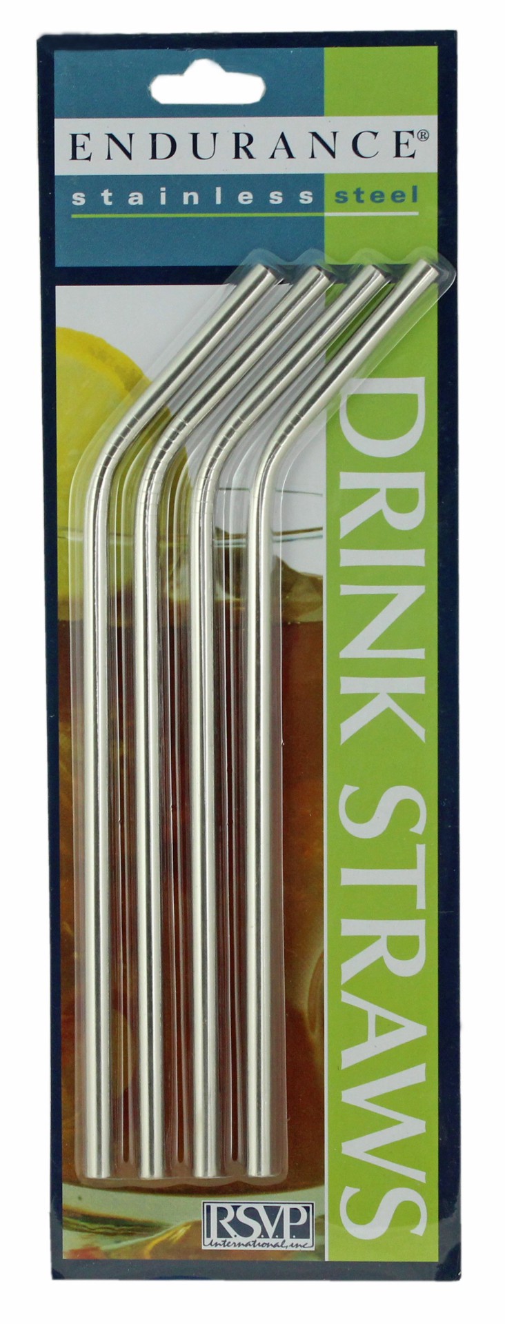 slide 1 of 1, RSVP Stainless Steel Drinking Straws, 1 ct