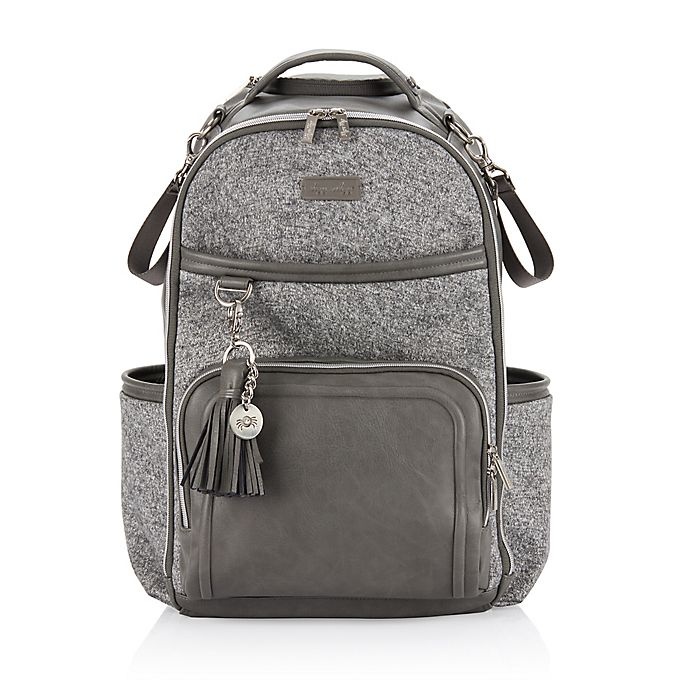 slide 1 of 13, Itzy Ritzy Boss Plus Diaper Bag Backpack - Grey, 1 ct