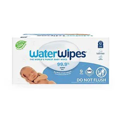 WaterWipes Original Unscented 99.9% Water Based Baby Wipes - 540 Count