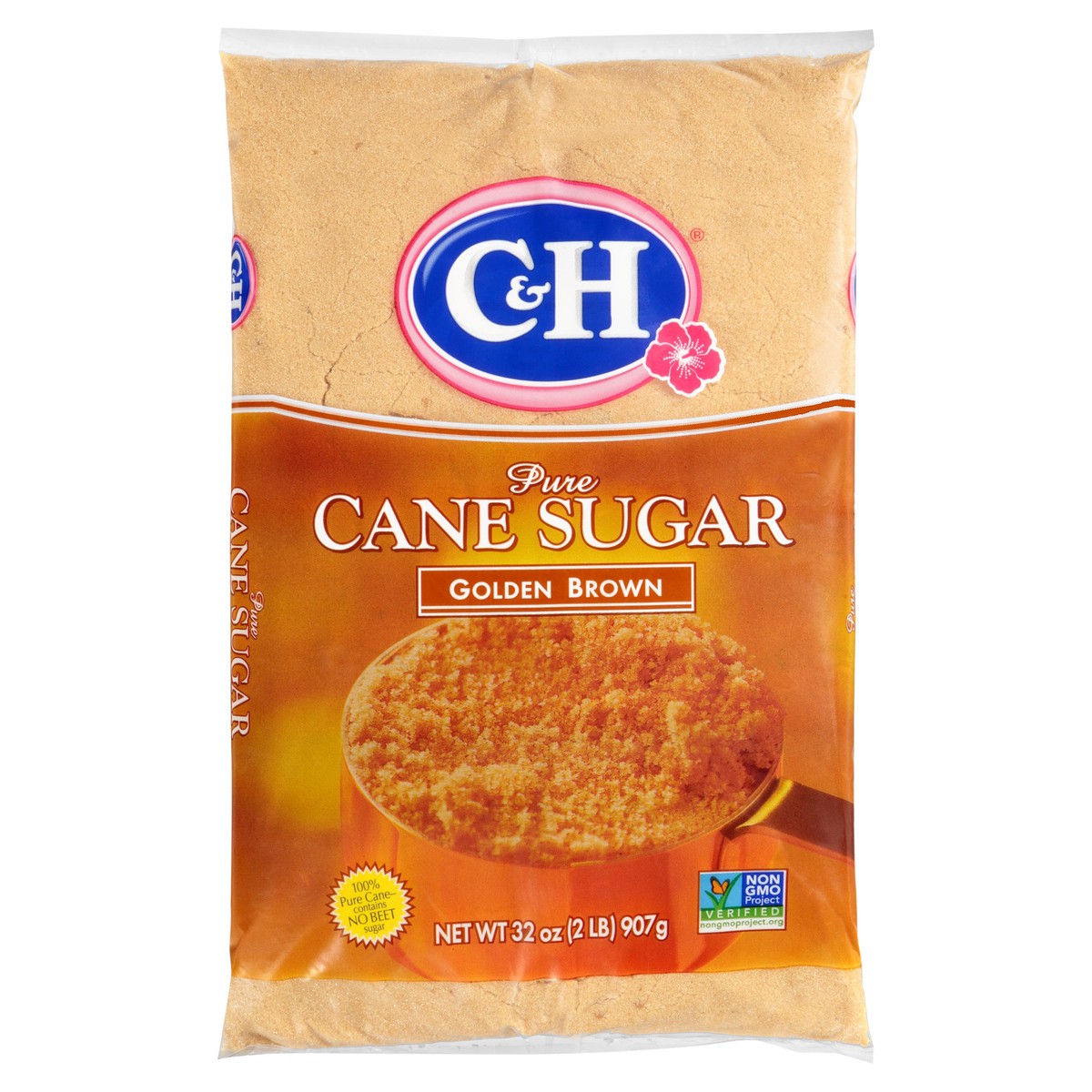 slide 5 of 12, C&H 2 Lb Light Brown Sugar Poly Bag C&H, 32 oz