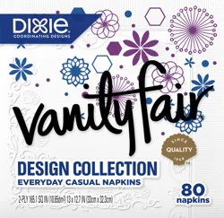 Vanity Fair 2-Ply Design Collection Everyday Casual Napkins 80 ea
