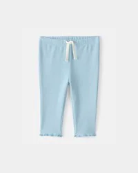 Carters Baby Girl Rib Pants - Blue Blue 6M