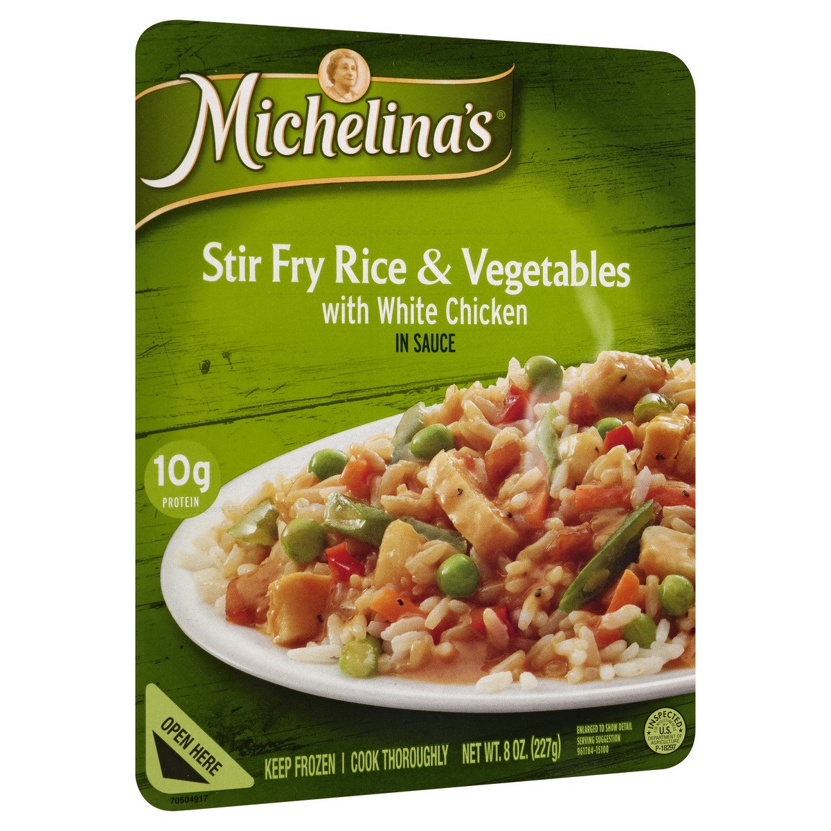 slide 10 of 10, Michelina's Stir Fry Rice & Vegetables with White Chicken, 8 oz