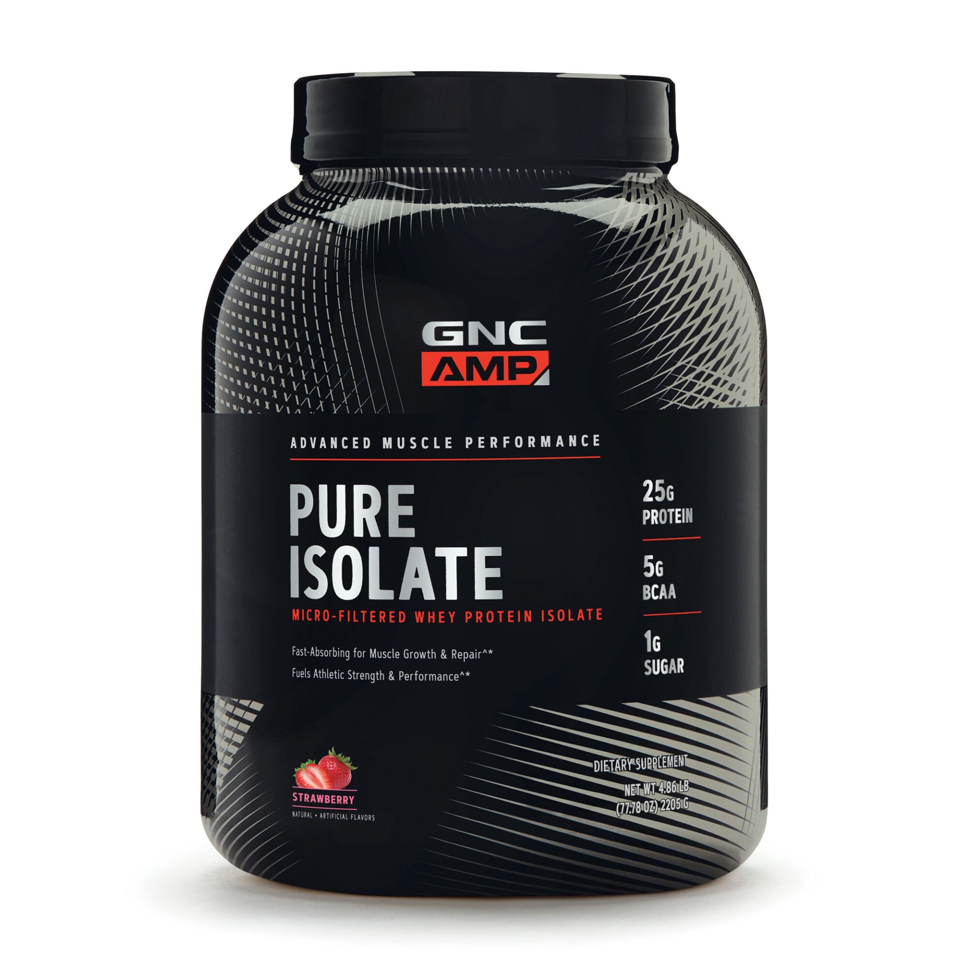 slide 1 of 1, GNC AMP Pure Isolate - Strawberry, 1 ct