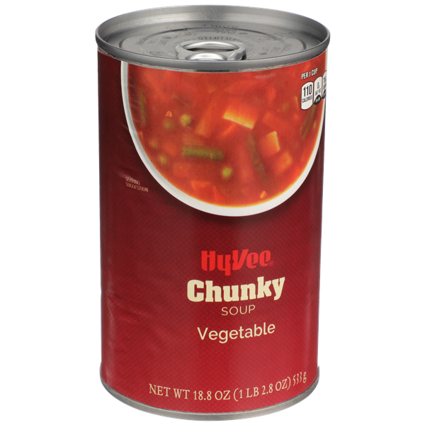 slide 1 of 1, Hy-vee Vegetable Chunky Soup, 18.8 oz