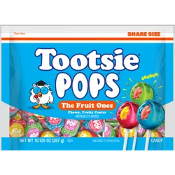 Tootsie Pops The Fruit Ones, Assorted Fruit Lollipops 10.125 oz Bag