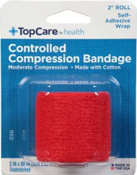 TopCare Health Red Unstretched Controlled Compression Bandage 1 ea