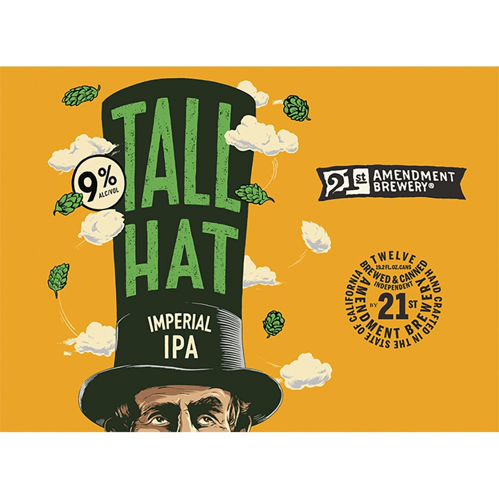 slide 1 of 1, 21st Amendment Brewery 21st Amendment Tall Hat Imp Ipa, 6 ct; 12 oz