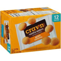 Crav'n Flavor Original Vanilla Wafers Mini - 12 ea
