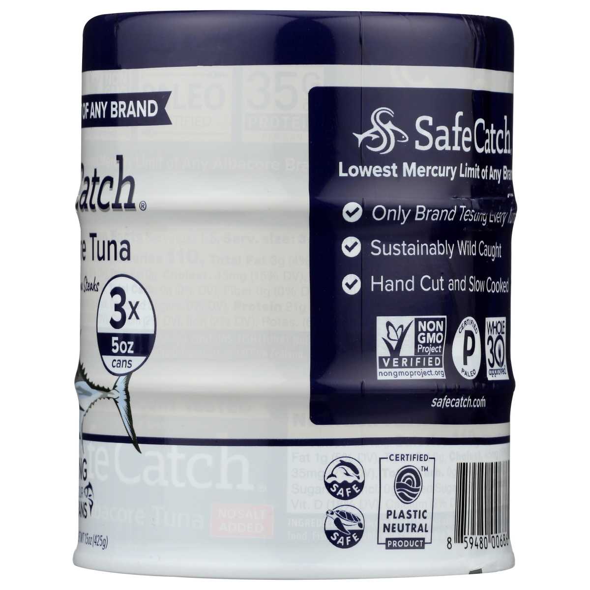 slide 4 of 4, Safe Catch No Salt Wild Albacore Tuna, 