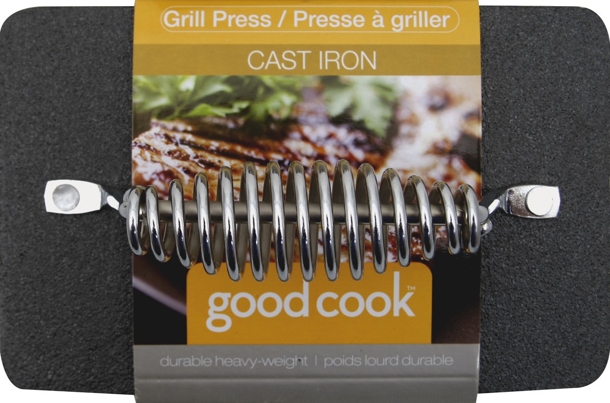 slide 3 of 4, Good Cook Cast Iron Grill Press Pan, 1 ct