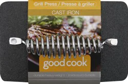 Good Cook Cast Iron Grill Press Pan