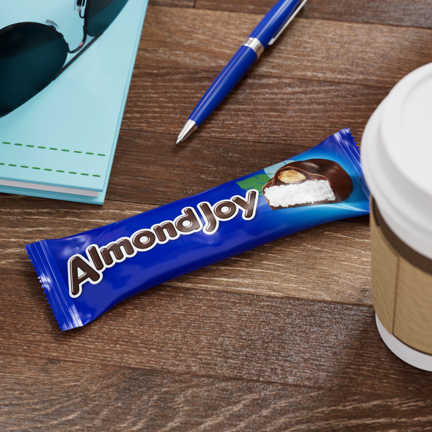 slide 6 of 9, Almond Joy Candy Bar, 1.61 oz