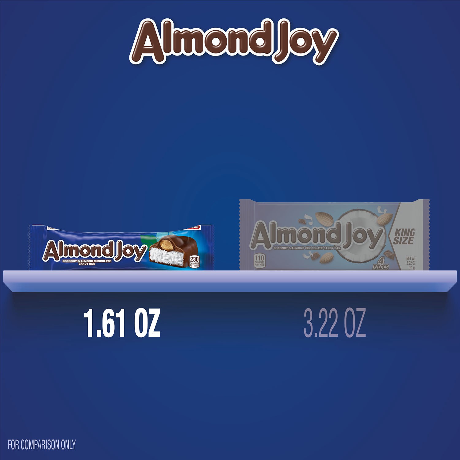 slide 4 of 9, Almond Joy Candy Bar, 1.61 oz