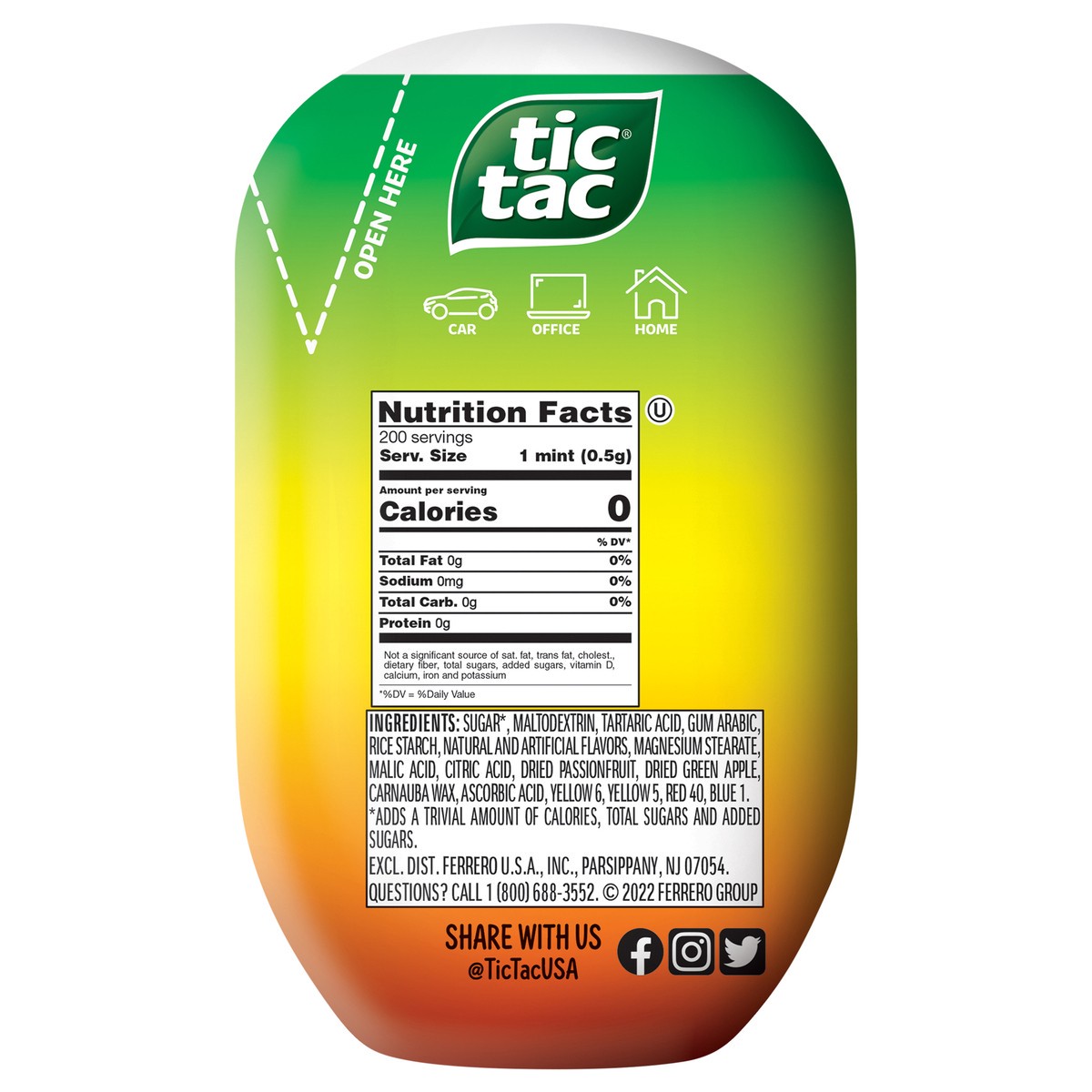 slide 6 of 10, Tic Tac Fruit Adventure Mints 200 ea, 200 ct