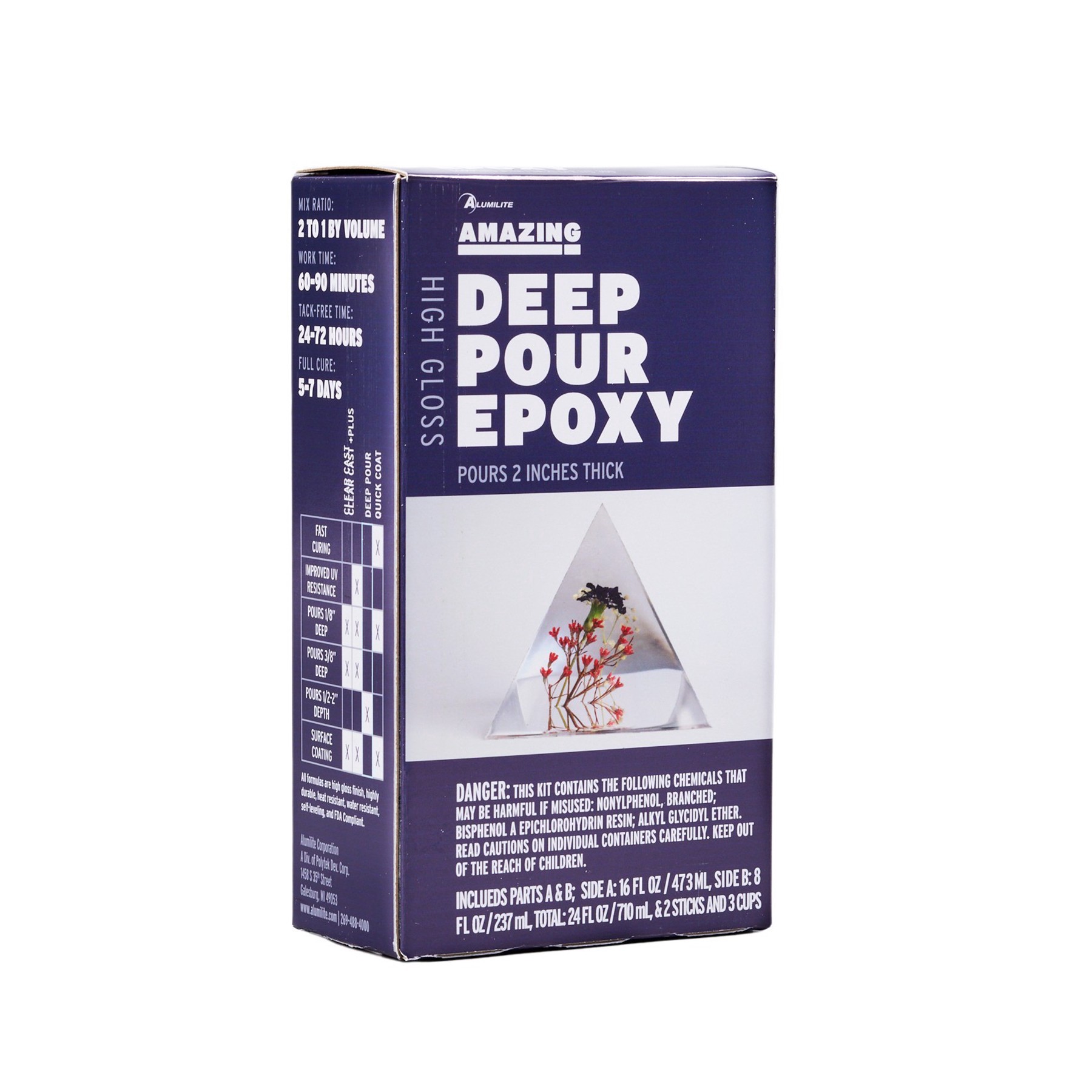 slide 2 of 3, Alumilite 24oz. Amazing Deep Pour Epoxy, 24 oz