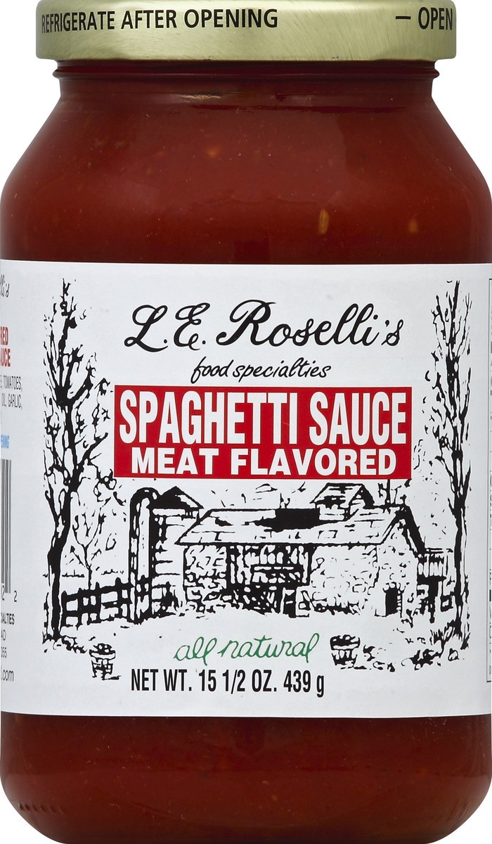 slide 2 of 2, LE Rosellis Spaghetti Sauce 15.5 oz, 15.5 oz