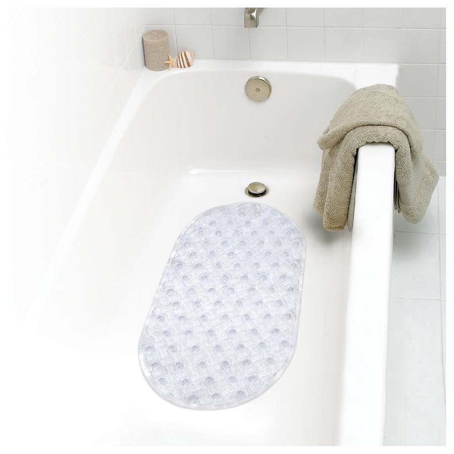 slide 2 of 4, Walgreens Clear Woven Bath Mat, 1 ct