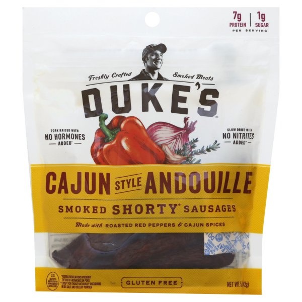 slide 1 of 1, Duke's Cajun Style Andouille Smoked Sausages, 5 oz