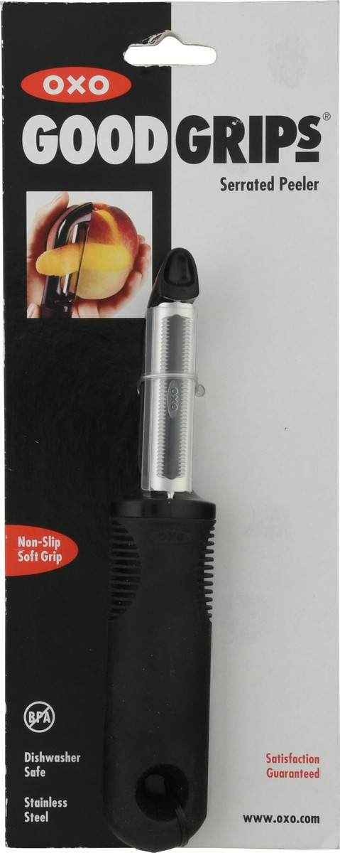 slide 1 of 1, OXO Good Grips Serrated Peeler 1 ea, 1 ct