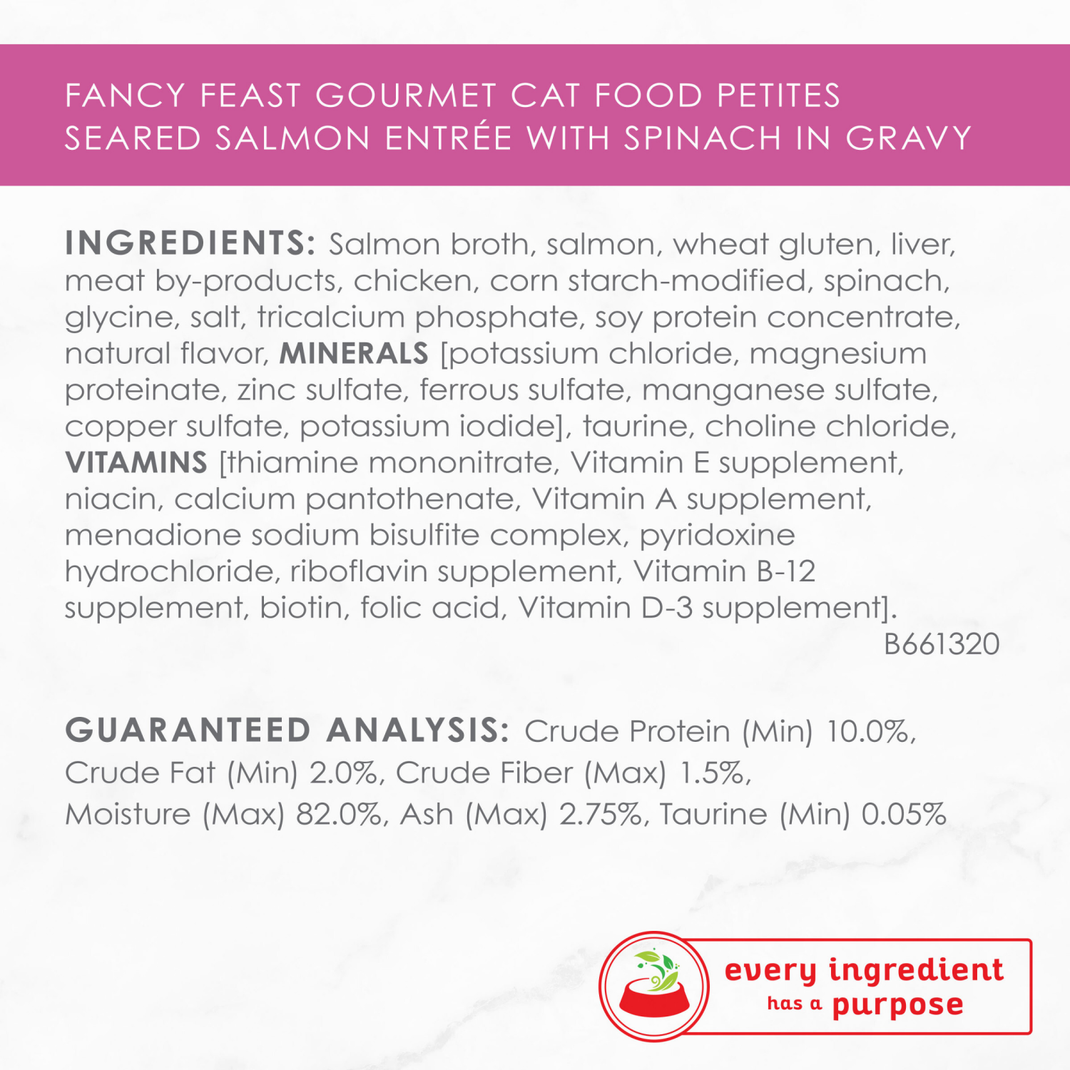 slide 5 of 5, Fancy Feast Purina Fancy Feast Gourmet Gravy Wet Cat Food, Petites Seared Salmon With Spinach Entree - 2.8 oz. Tub, 2 ct