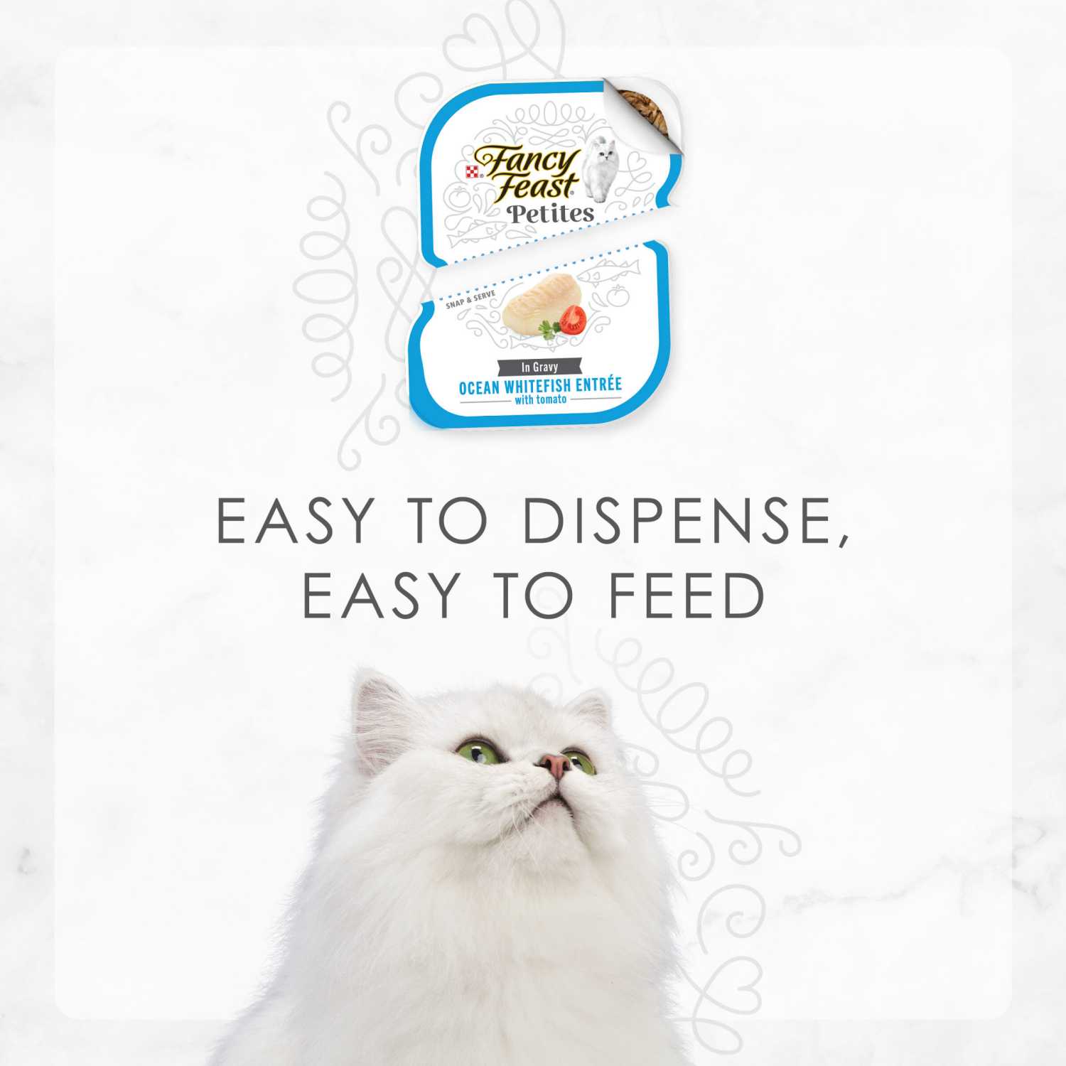 slide 3 of 5, Fancy Feast Purina Fancy Feast Gourmet Gravy Wet Cat Food, Petites Ocean Whitefish With Tomato Entree, 2 ct