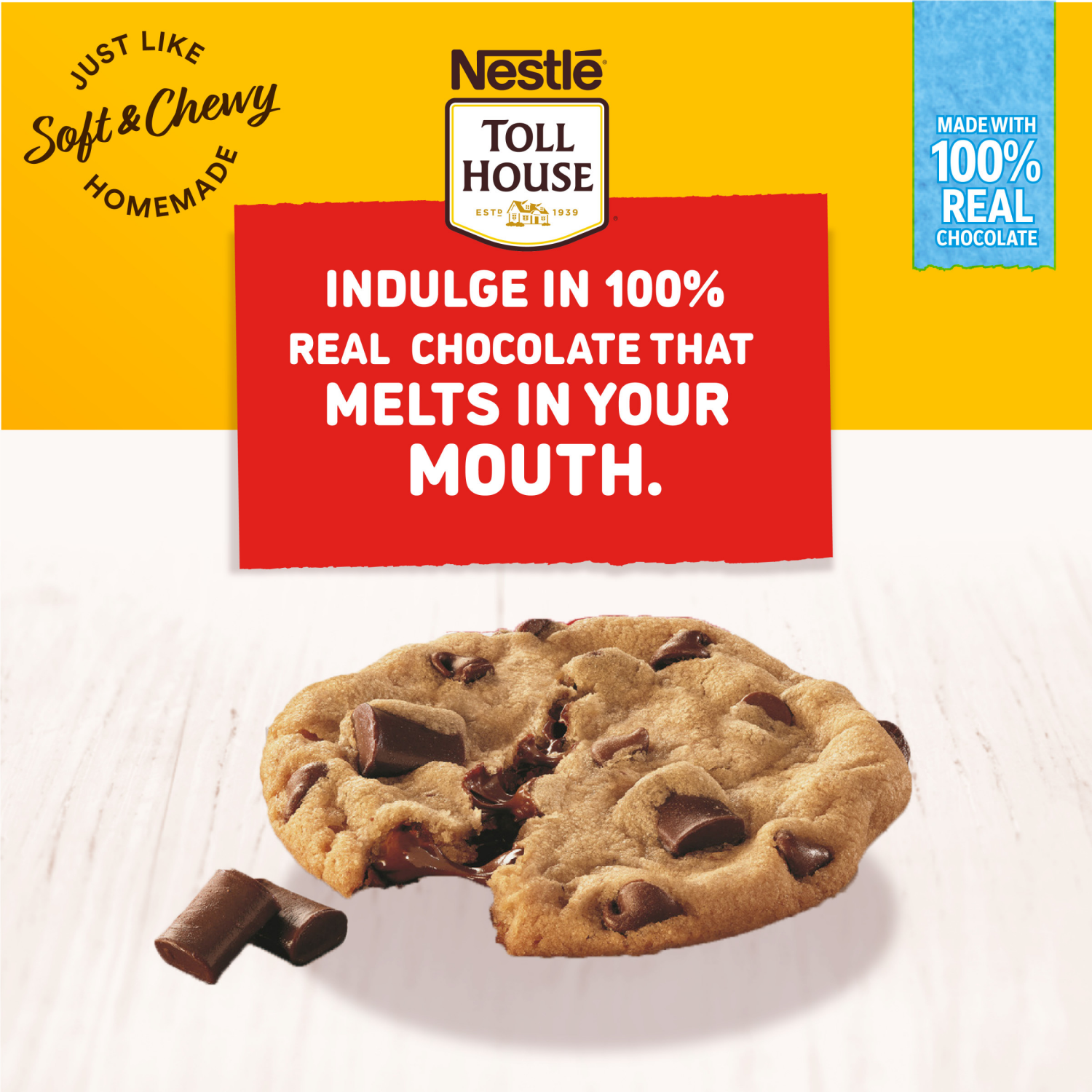 slide 5 of 7, Toll House Chocolate Chip Lovers Cookie Dough 16 oz., 16 oz