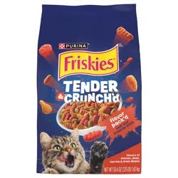Friskies Purina Friskies Tender and Crunch'd With Flavors of Chicken, Beef, Carrots and Green Beans - 3.15 lb. Bag