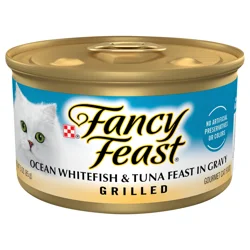 Fancy Feast Purina Fancy Feast Grilled Gravy Wet Cat Food, Ocean Whitefish & Tuna Feast - 3 oz. Can