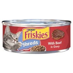 Friskies Purina Friskies Gravy Wet Cat Food, Shreds With Beef in Gravy - 5.5 oz. Can