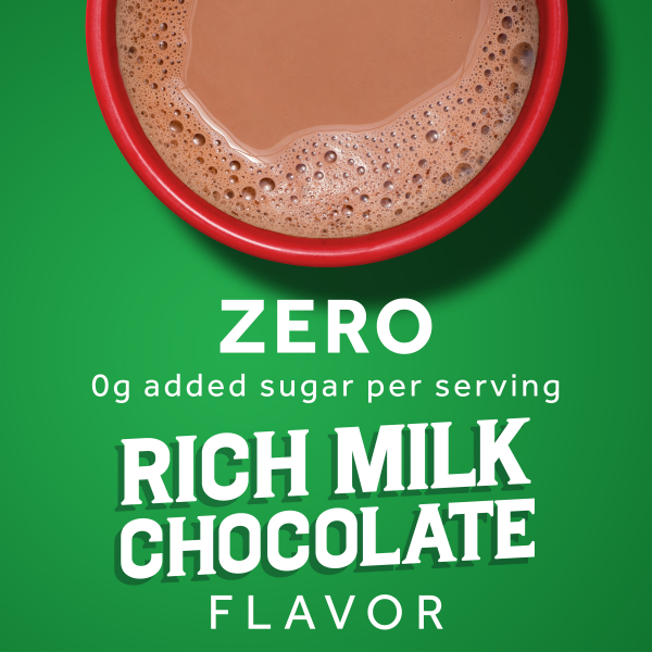 slide 26 of 29, Nestle Hot Cocoa Zero, Added Sugar Rich Milk Chocolate Flavored Mix Powder for Hot Chocolate Canister - 7.33 oz, 7.33 oz