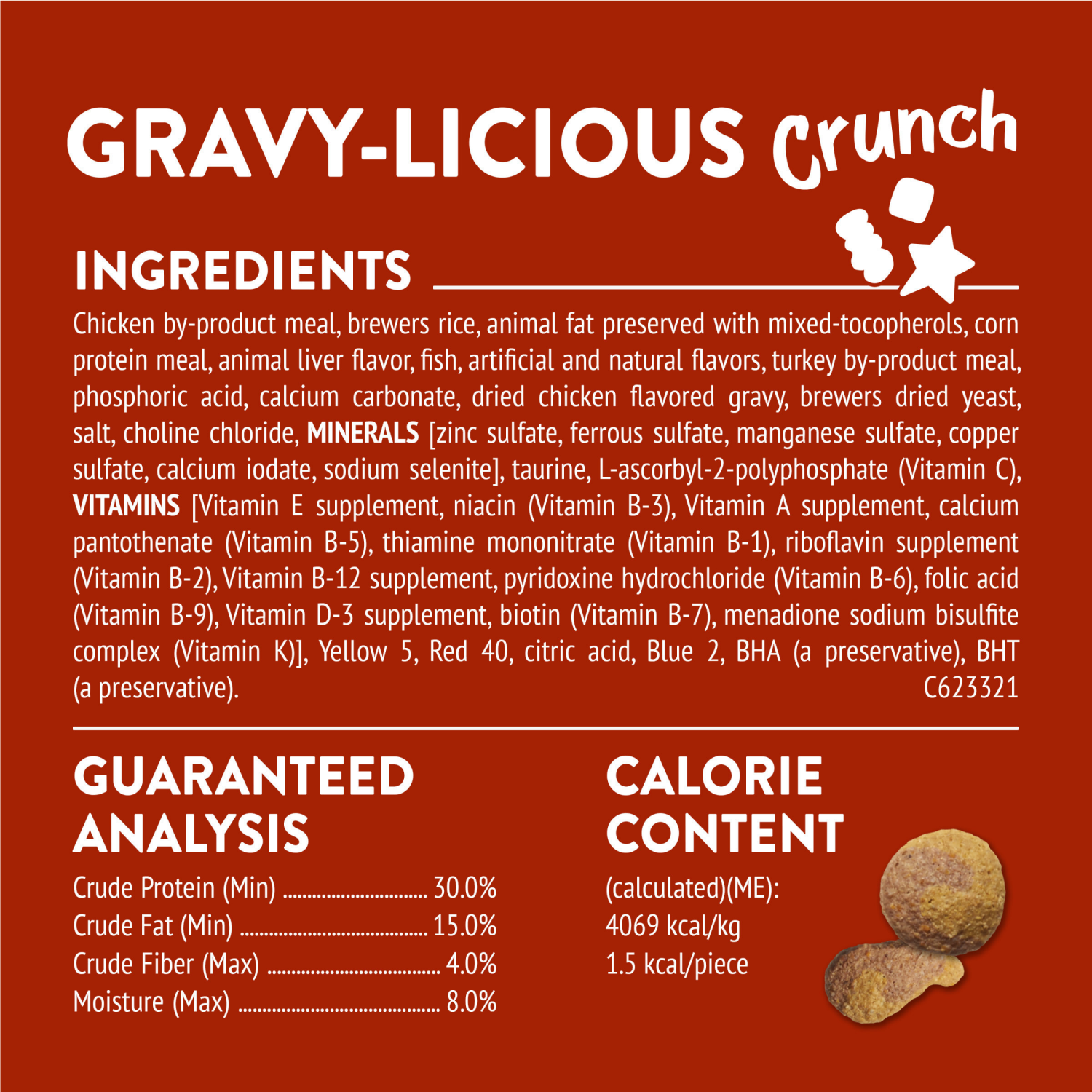 slide 3 of 5, Purina Friskies Cat Treats, Party Mix Gravy-licious Crunch Chicken and Gravy Flavors, 2.1 oz