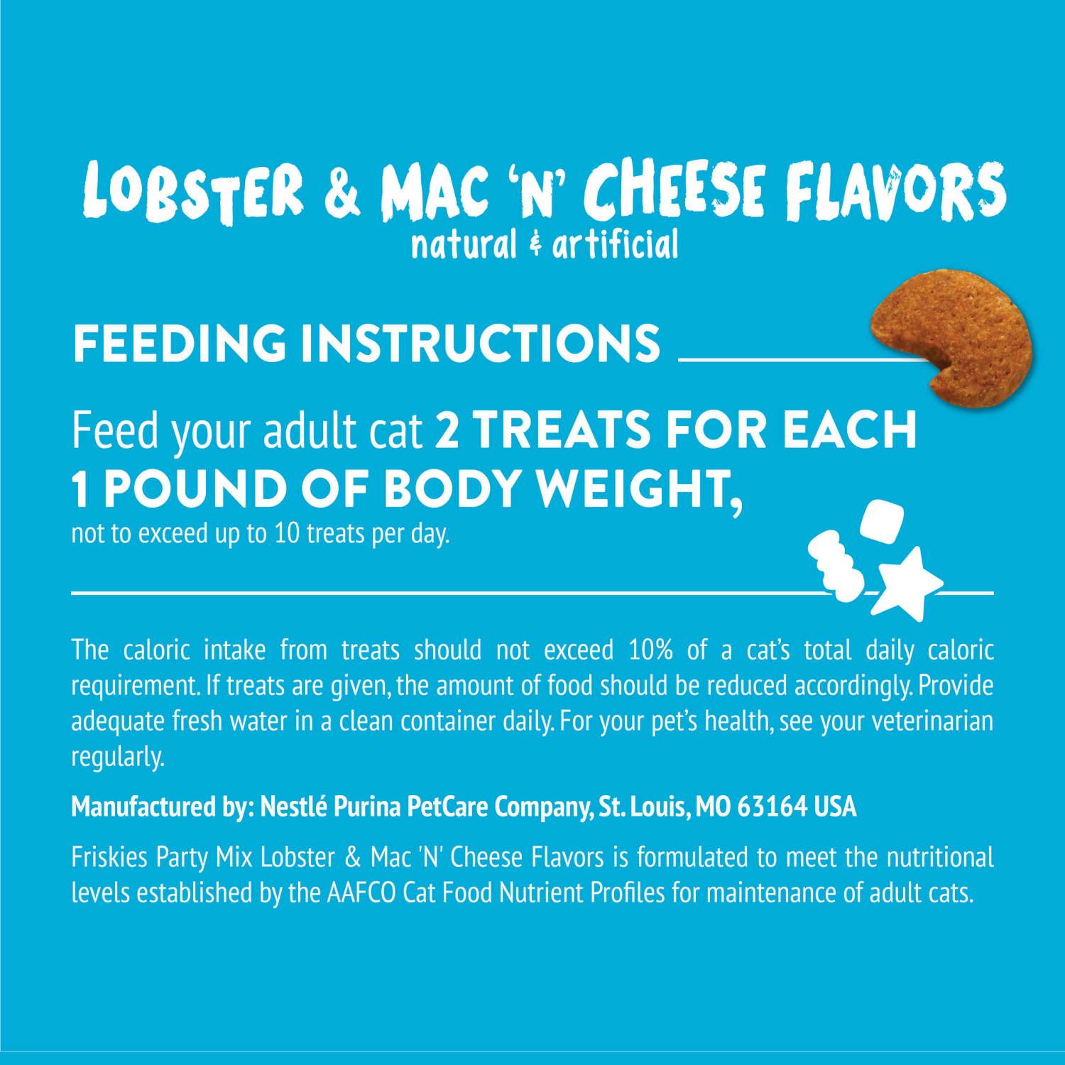 slide 3 of 8, Friskies Purina Friskies Cat Treats, Party Mix Lobster & Mac 'N' Cheese Flavors, 2.1 oz