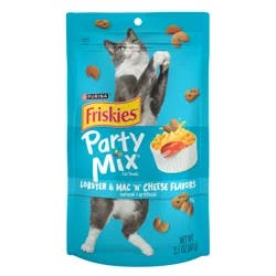 Purina Friskies Cat Treats, Party Mix Lobster & Mac 'N' Cheese Flavors