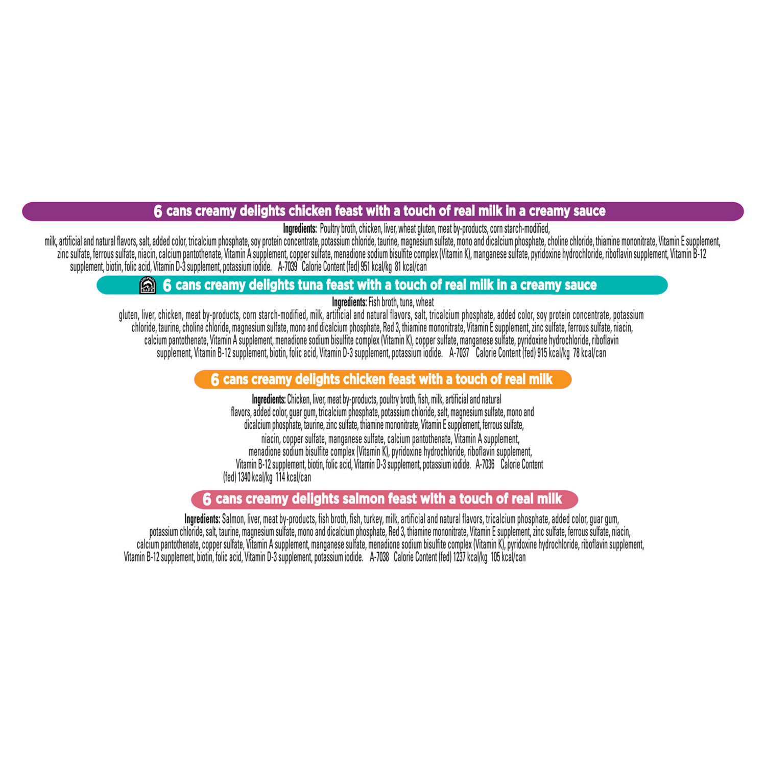 slide 5 of 5, Fancy Feast Purina Fancy Feast Wet Cat Food Variety Pack, Creamy Delights Poultry & Seafood Collection - (24) 3 oz. Cans, 24 ct