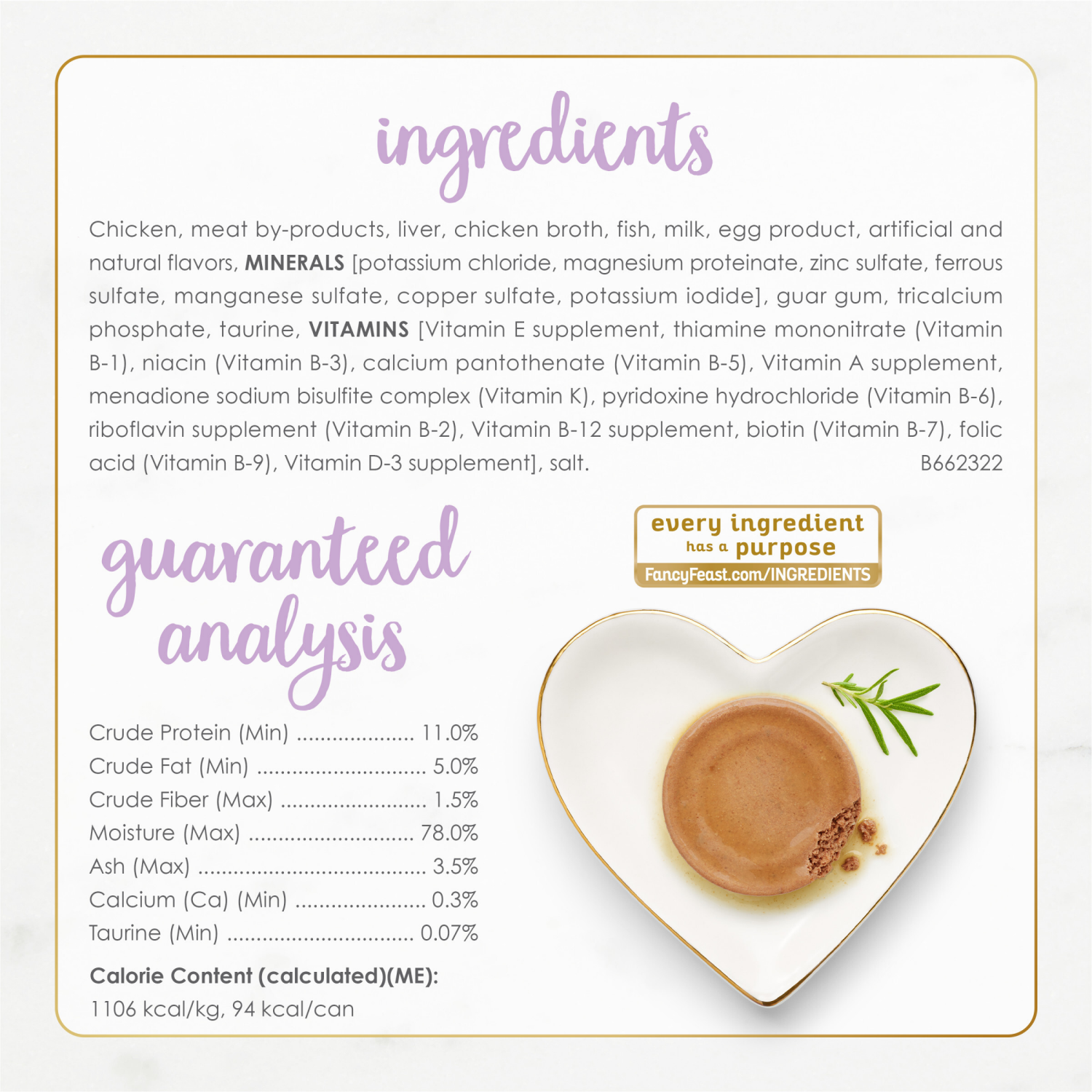 slide 3 of 8, Fancy Feast Purina Fancy Feast Kitten Tender Chicken Feast Wet Kitten Food Pate - 3 oz. Can, 1 ct